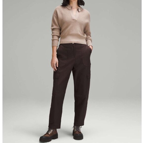 Lululemon Light Utilitech Cargo Pocket HR Pant Espresso Size 27 Great Condition - Picture 2 of 13